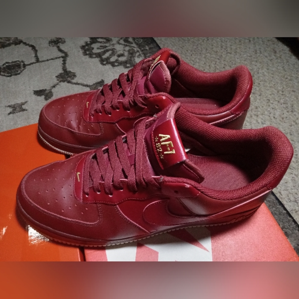Maroon Air Force ones